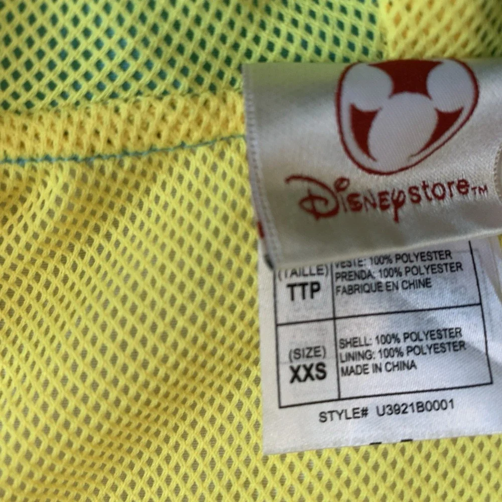 Disney Mickey Mouse Jacket Boy's Size XXS Windbreaker Full Zip Hood Lightweight - Picture 4 of 10